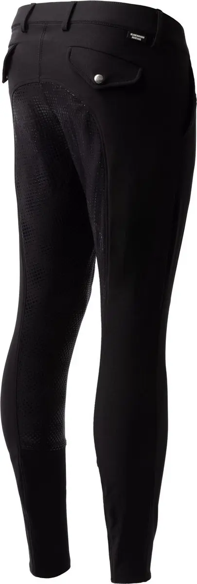 Horze Grand Prix Siliconen Full Seat Rijbroek, heren, Black, 46