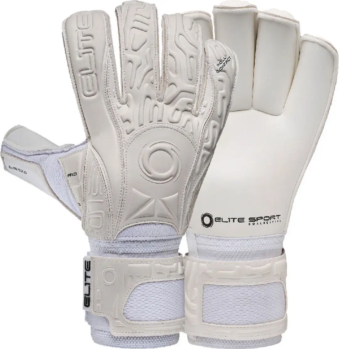 Elite Sport Solo White Keepershandschoenen - Wit | Maat: 10