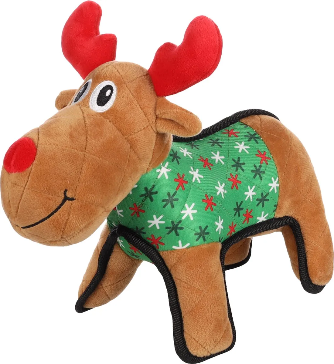 Flamingo Quilty Speelgoed Honden Kerst Rendier Bruin