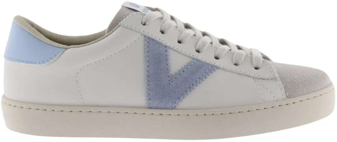 Victoria Berlin Dames Sportschoenen Bont en Suède - Blauw - afbeelding 6 van 6