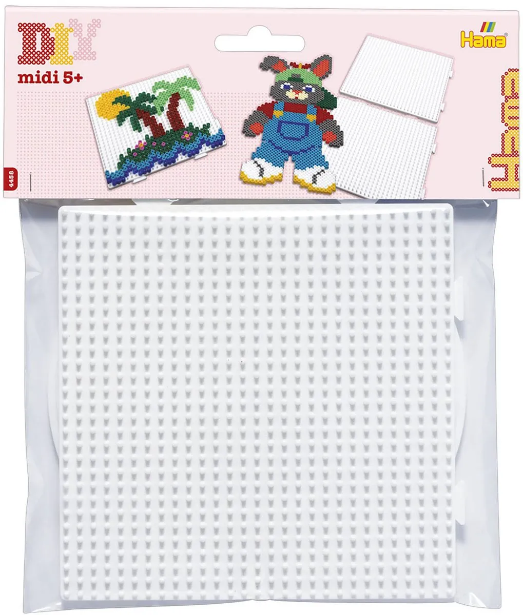 Hama Strijkkralen Grondplaat - 2 Stuks Wit