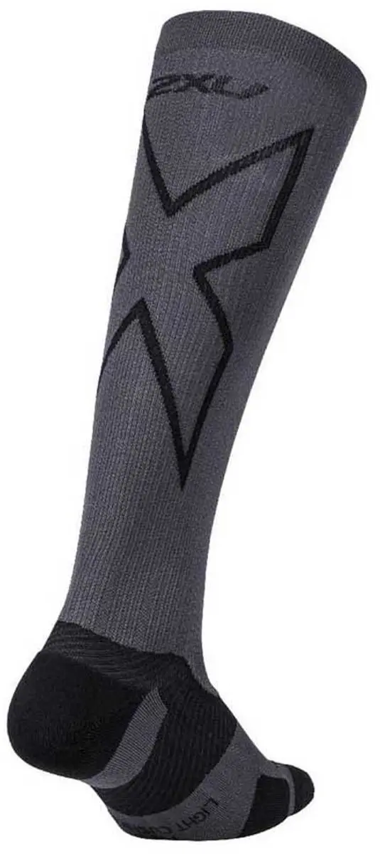 2XU Vectr Light Cushion Lange Sokken - Grijs - afbeelding 2 van 4
