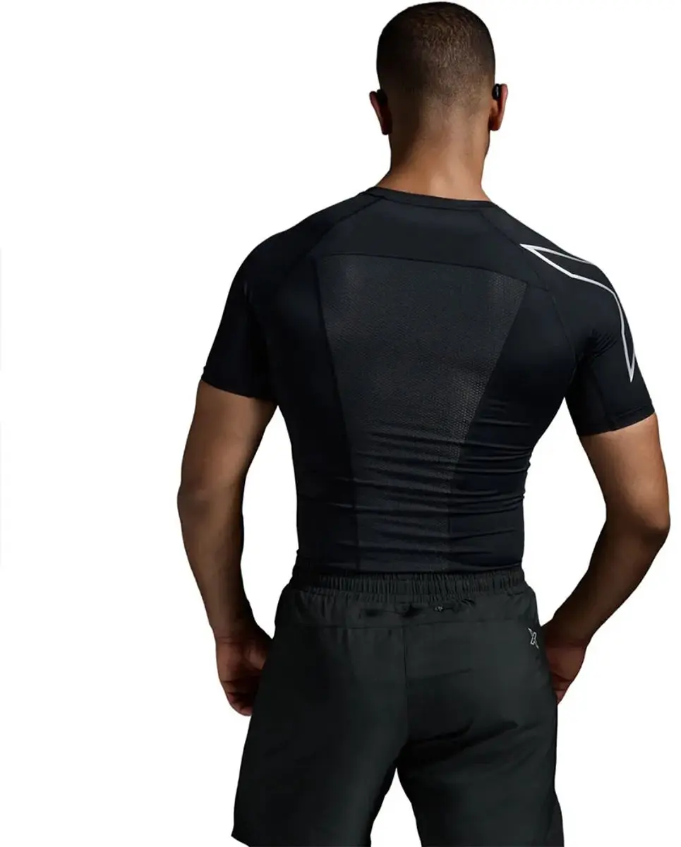 2XU Core Compression T-shirt Korte Mouw - Zwart - S - afbeelding 2 van 4