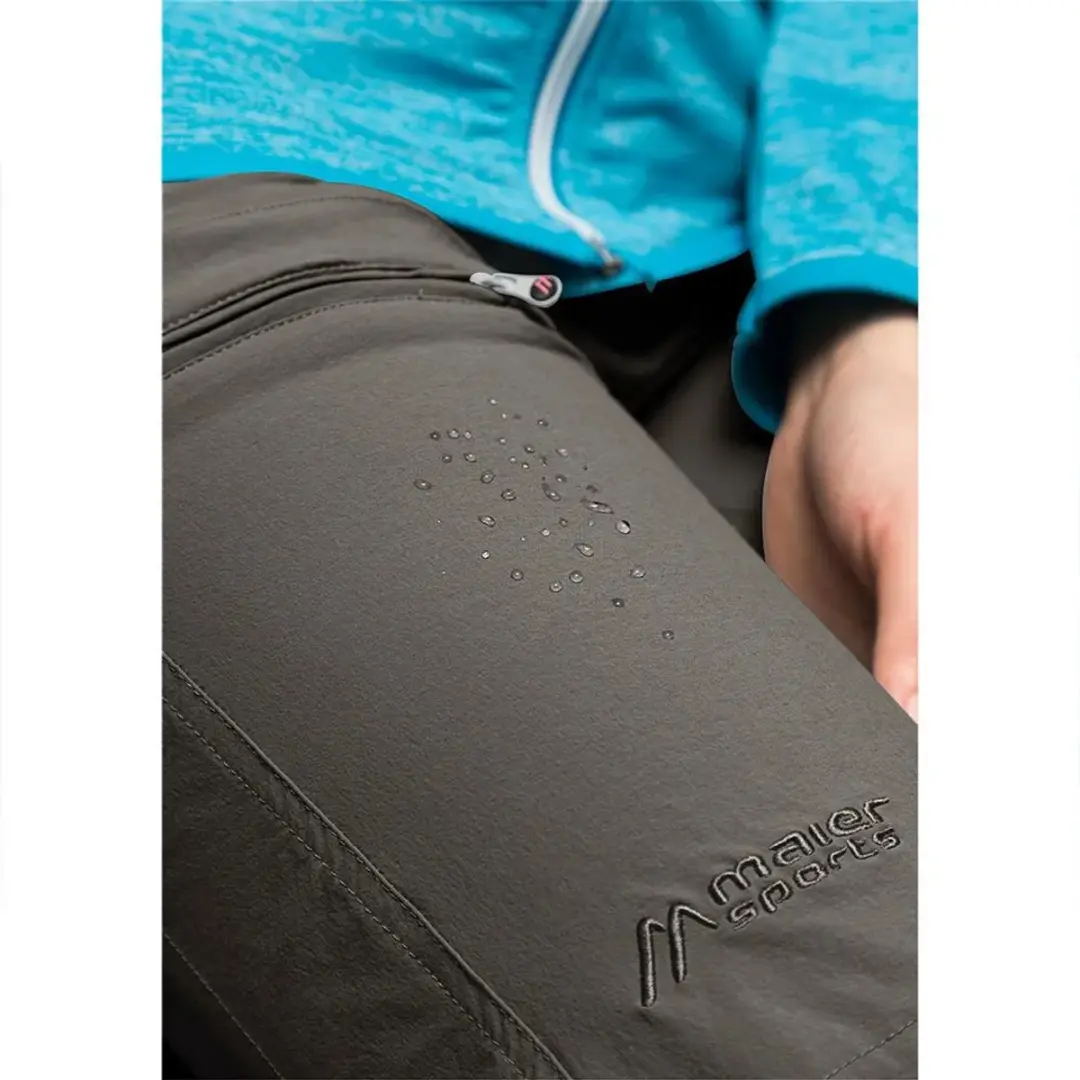 Maier Sports Lulaka lange broek Dames Full Zip, Short bruin Maat 38-kort - afbeelding 3 van 6