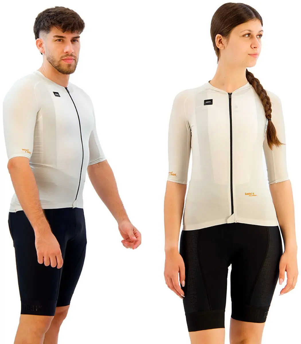 Gobik Infinity Wielertrui Korte Mouw - Wit - XL