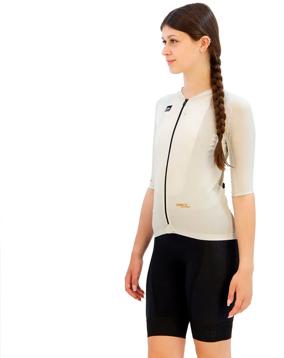 Gobik Infinity Wielertrui Korte Mouw - Wit - XL - afbeelding 4 van 6