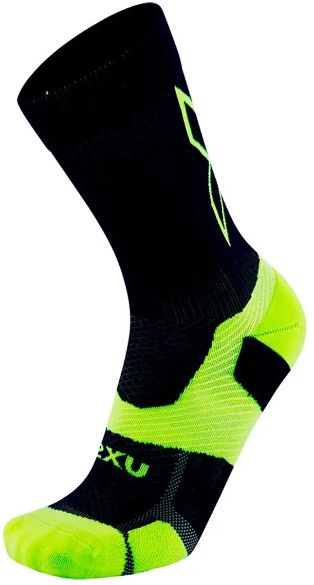 2xu Vectr Light Cushion Crewsokken Zwart EU 35-37 1/2