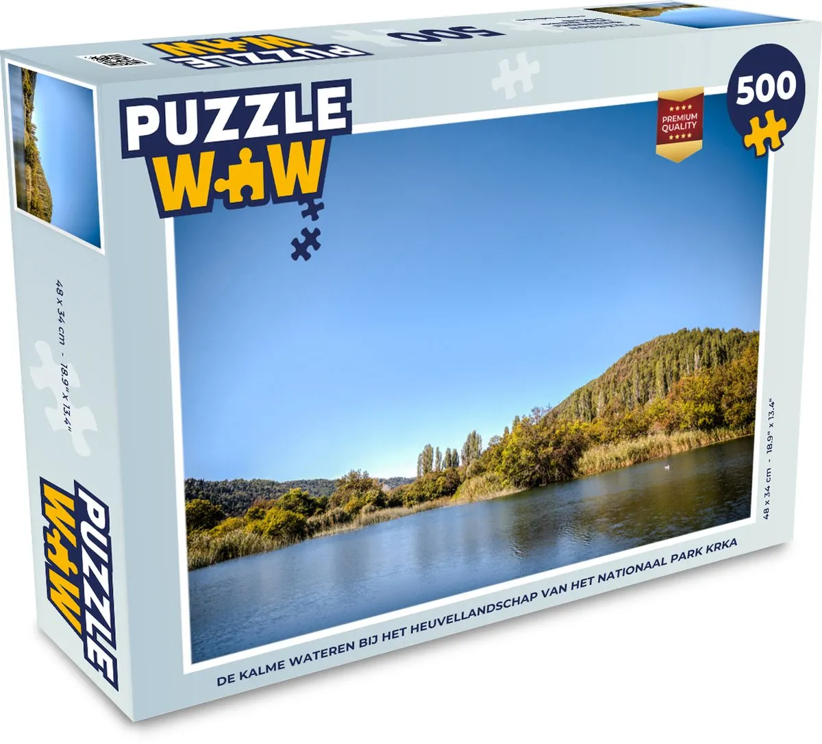 PuzzleWow Legpuzzel Nationaal Park Krka 500 Stuks - Multicolor