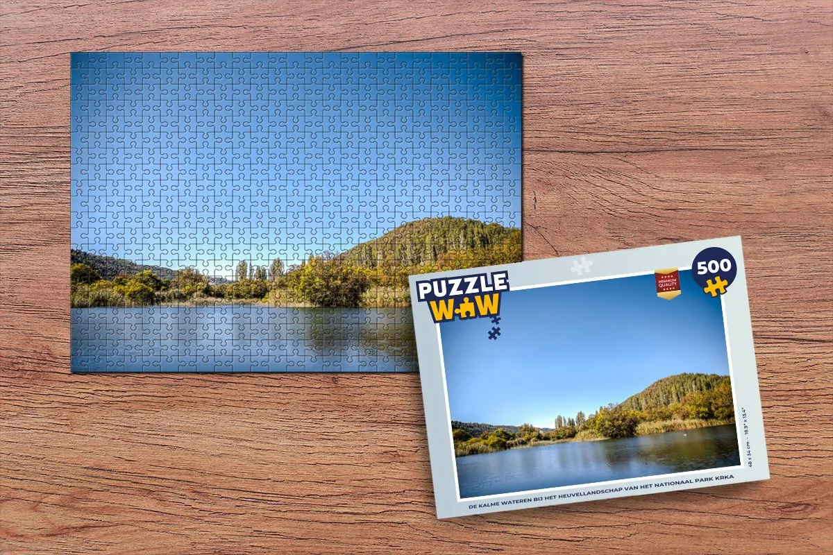 PuzzleWow Legpuzzel Nationaal Park Krka 500 Stuks