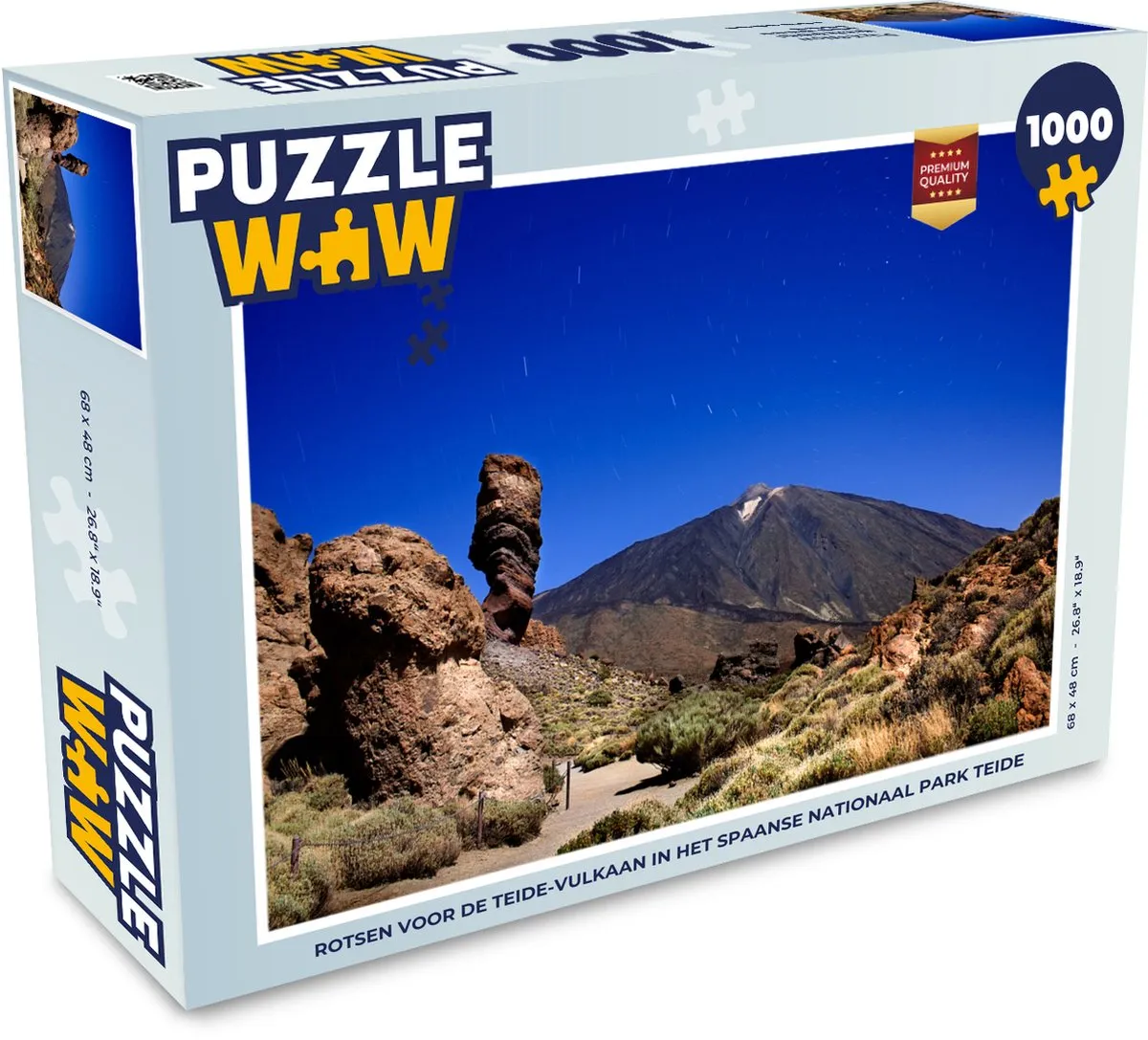PuzzleWow Teide-vulkaan Legpuzzel 1000 Stuks - Multicolor