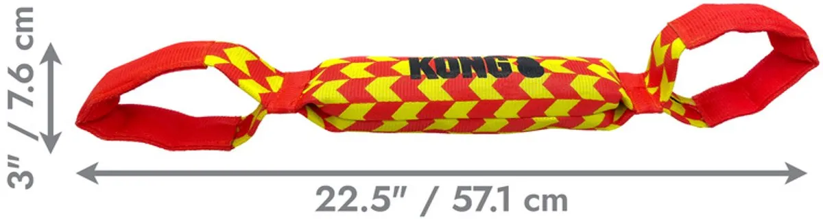 KONG Maxx Tug - L - Rood/Geel