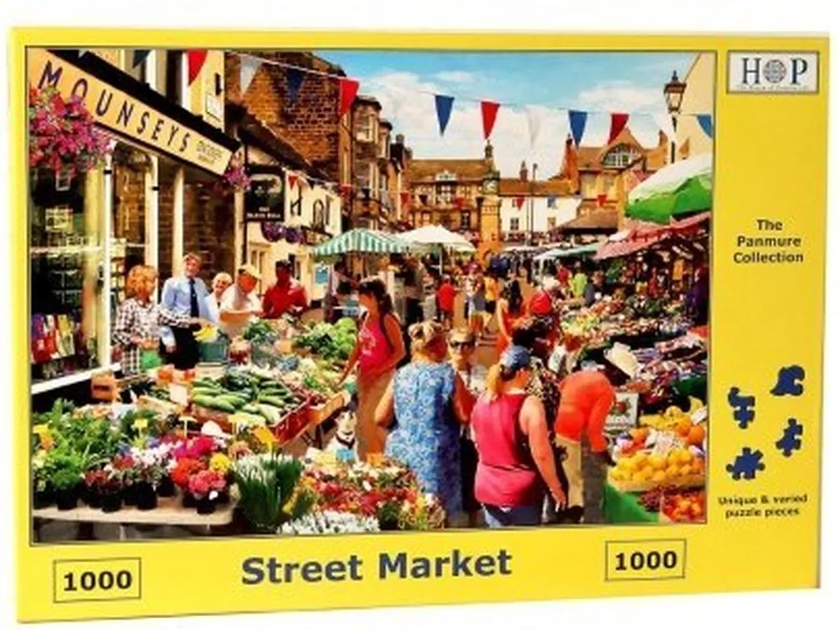 House Of Puzzles Street Market 1000-delig Puzzel - Multicolor