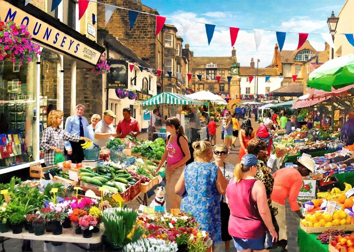 House Of Puzzles Street Market 1000-delig Puzzel