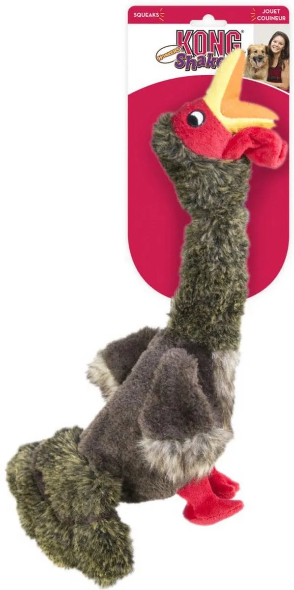 KONG Shakers Honkers Turkey Hondenspeelgoed - L - Bruin
