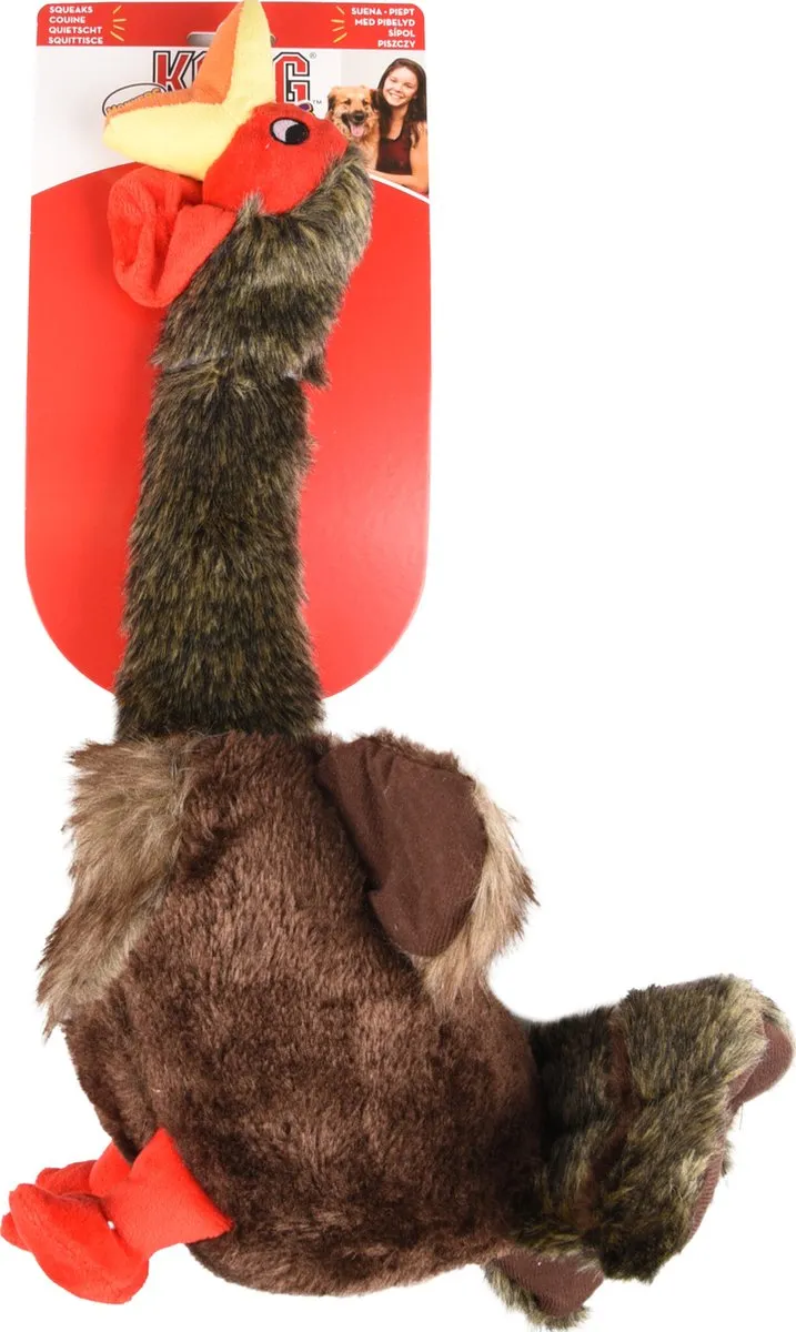 KONG Shakers Honkers Turkey Hondenspeelgoed - L - Bruin