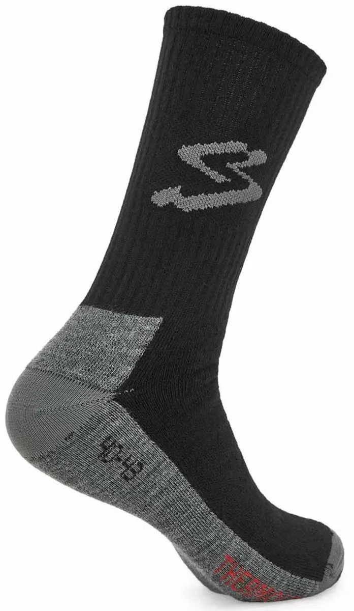 Spiuk Top Ten Winter Lange Sokken - Zwart/Grijs - 36-39 - afbeelding 2 van 4