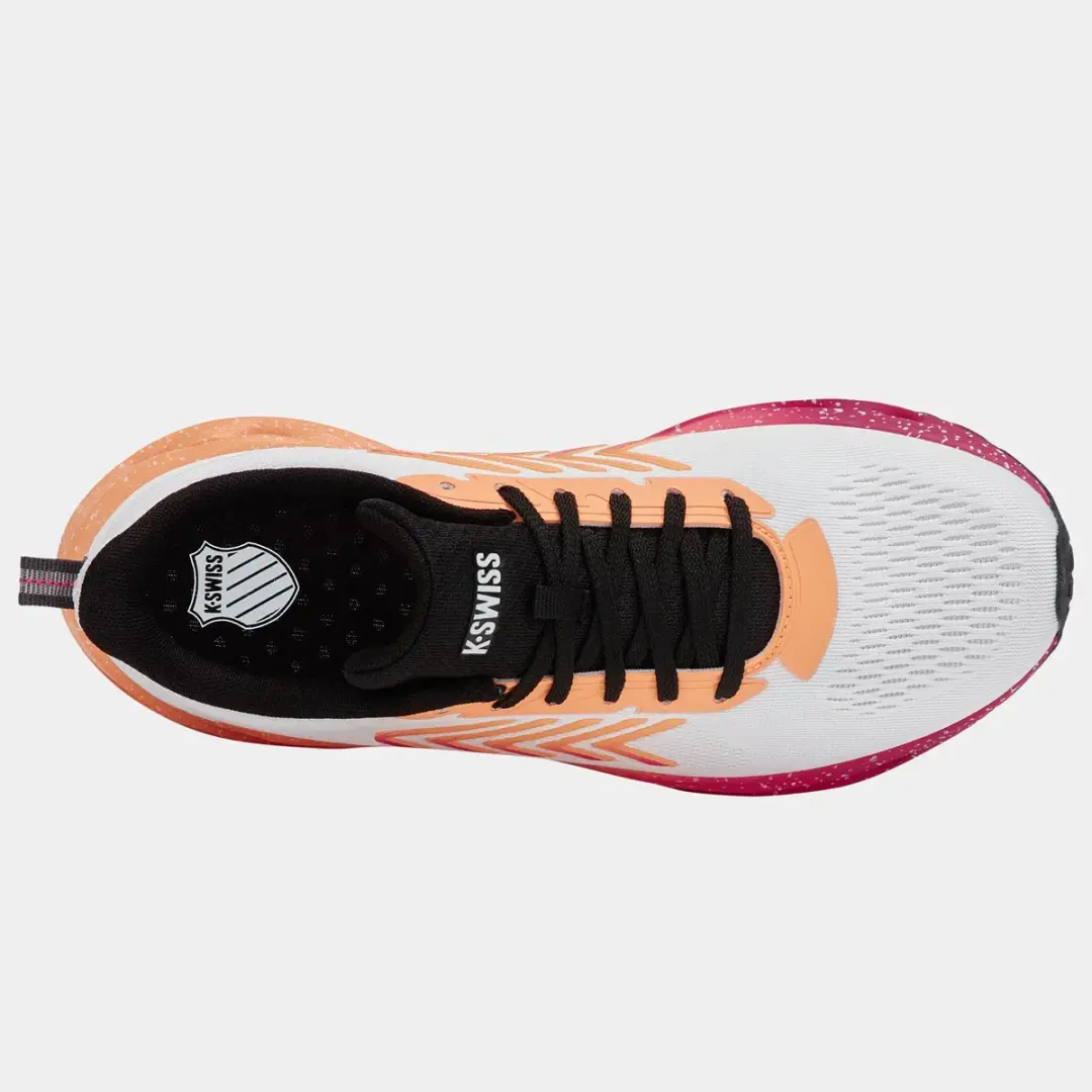 K-Swiss Melrose Tubes Lite Dames Sneaker Kleur: Wit / Paars / Licht Grijs,Maat: