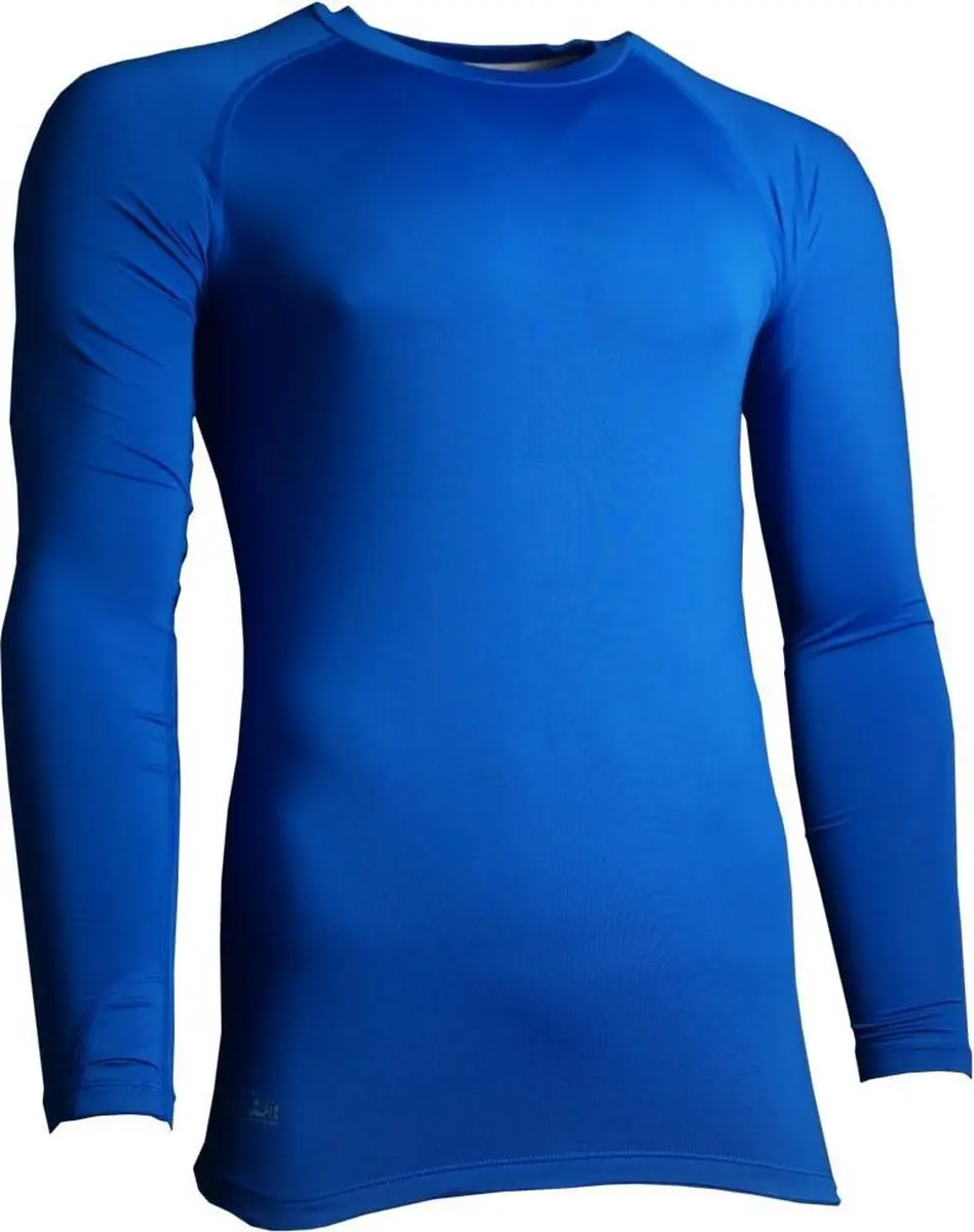 Precision Training Thermoshirt Basislaag Polyester Blauw Maat Xl