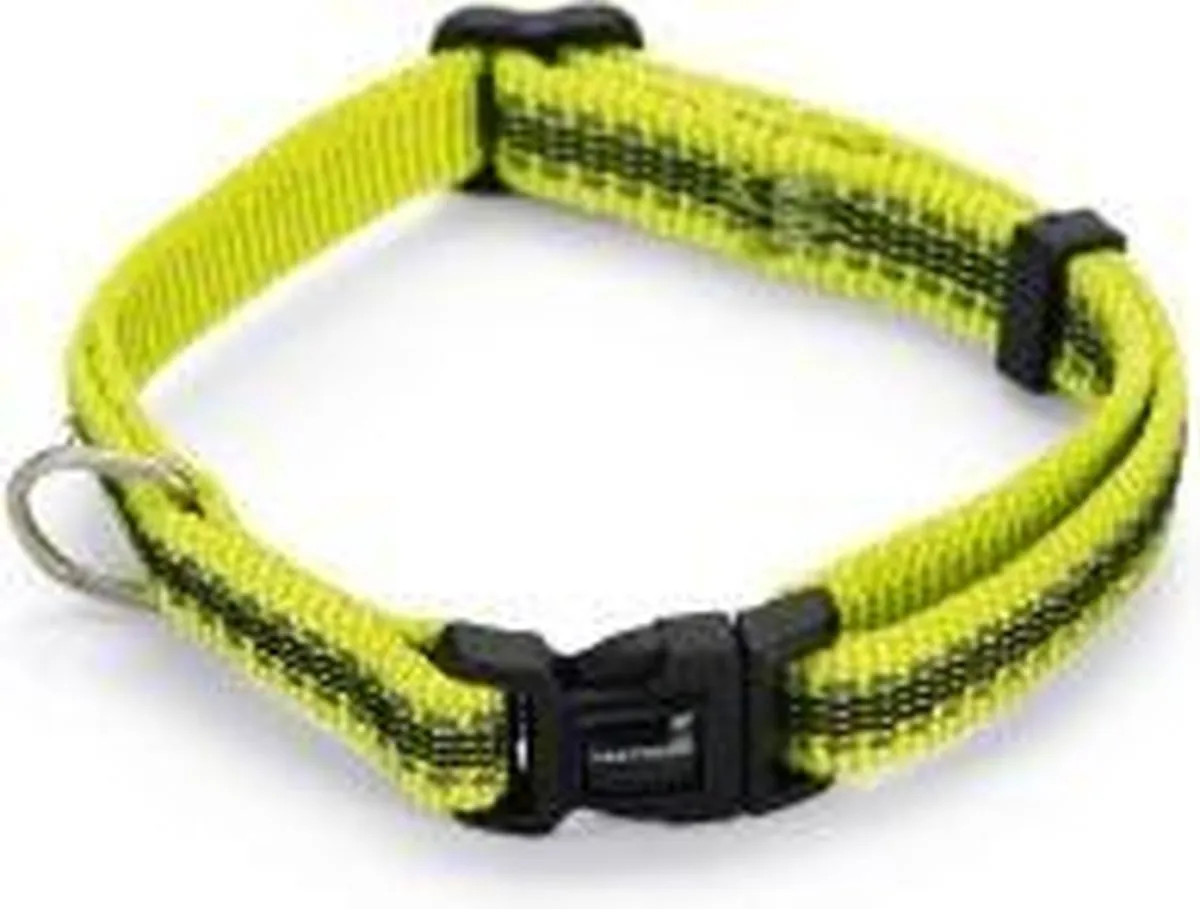 Beeztees Nylon Halsband Cabo Geel 20-30cm x 10mm