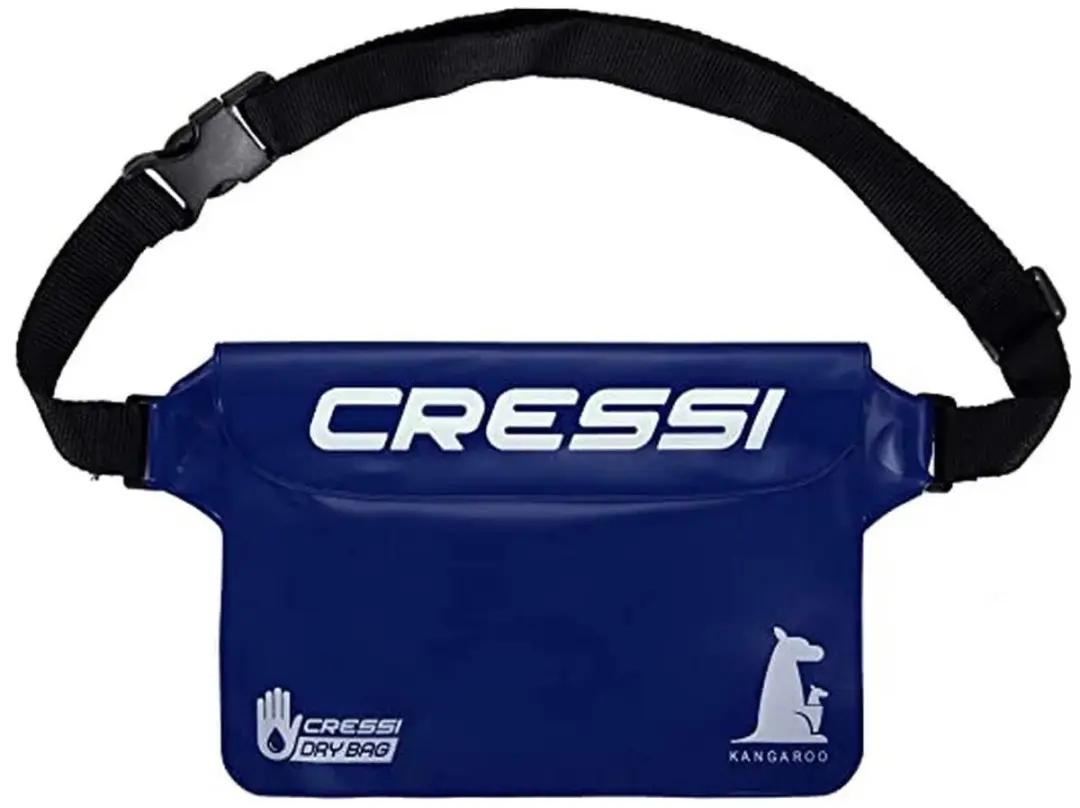 Cressi Kangaroo Dry Pvc Fanny Pack Uitrustingstas Blauw