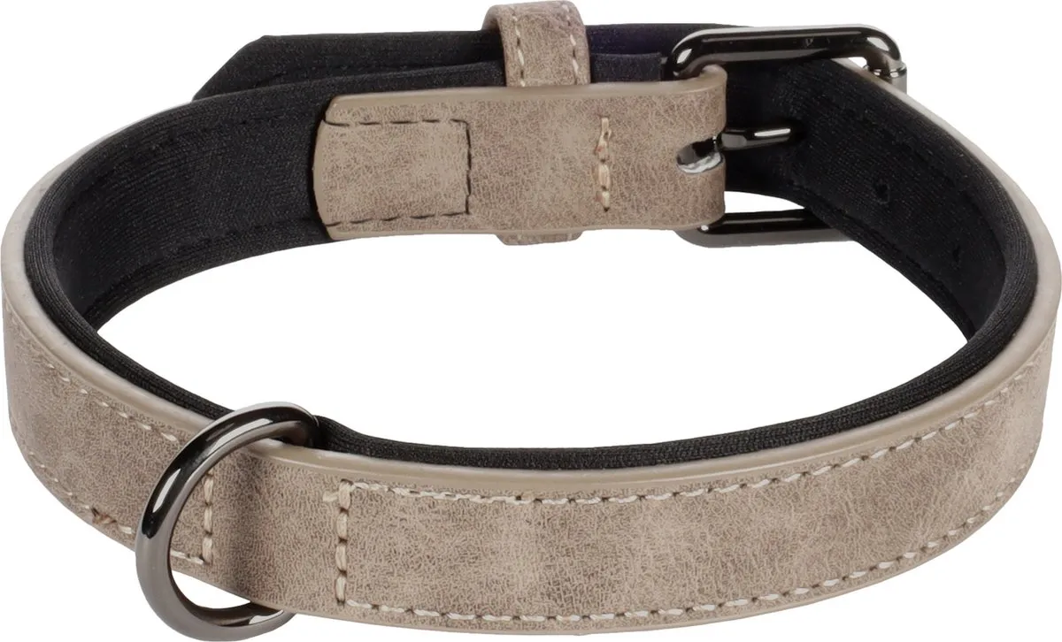 Flamingo Delu Halsband Honden - Taupe M 31-39cm - afbeelding 4 van 4