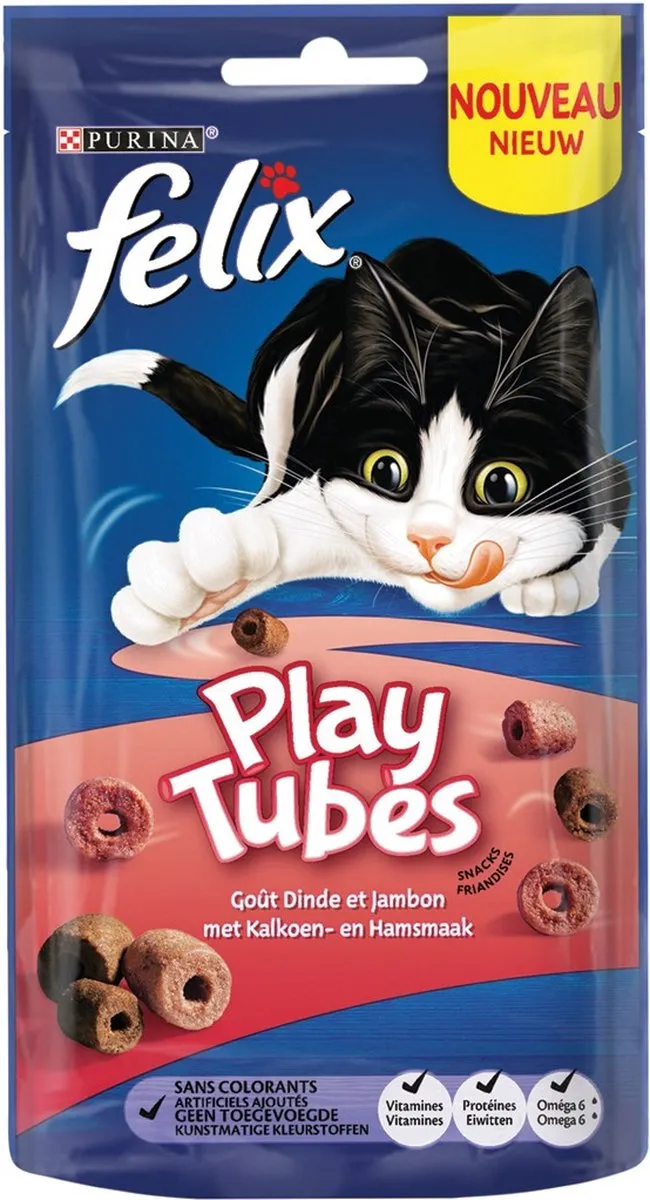 Felix Playtubes Kalkoen- en hamsmaak