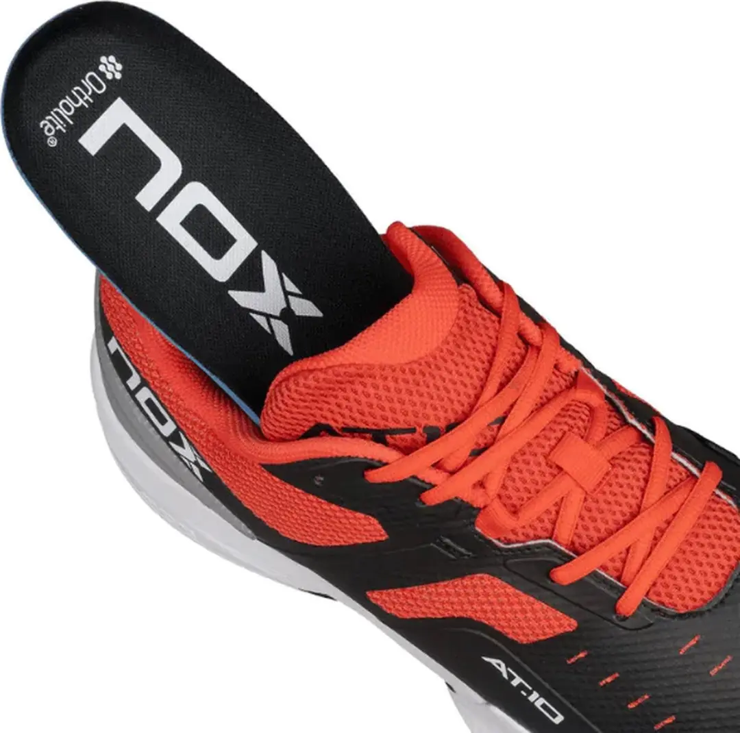 Nox AT10 Pro Padelschoenen - Zwart/Rood - EU 42 Heren - afbeelding 5 van 6