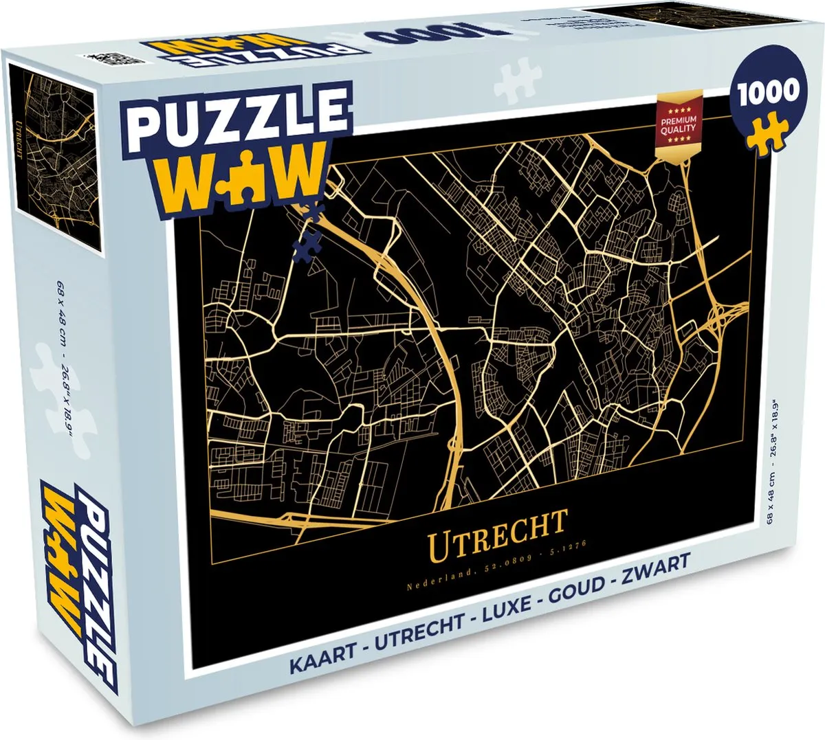 PuzzleWow Utrecht Legpuzzel 1000 Stuks