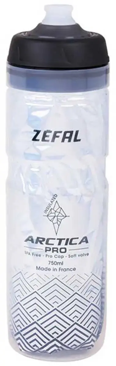 Zefal Arctica 75 Bidon - 750 ml - Temperatuur Vasthoudend - Polypropyleen - BPA Vrij - Zwart/Zilver - afbeelding 2 van 2