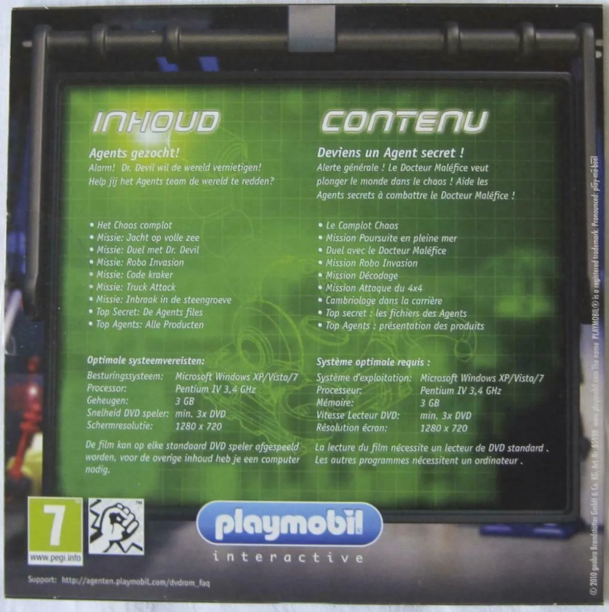 Playmobil TOPAGENTS PC DVD-ROM
