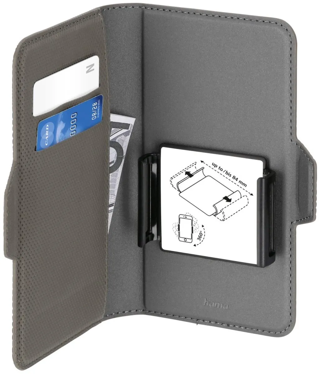 Hama Smart Move Boekje Grijs - 2 Stuks - 4,7" tot 5,1" - afbeelding 4 van 5
