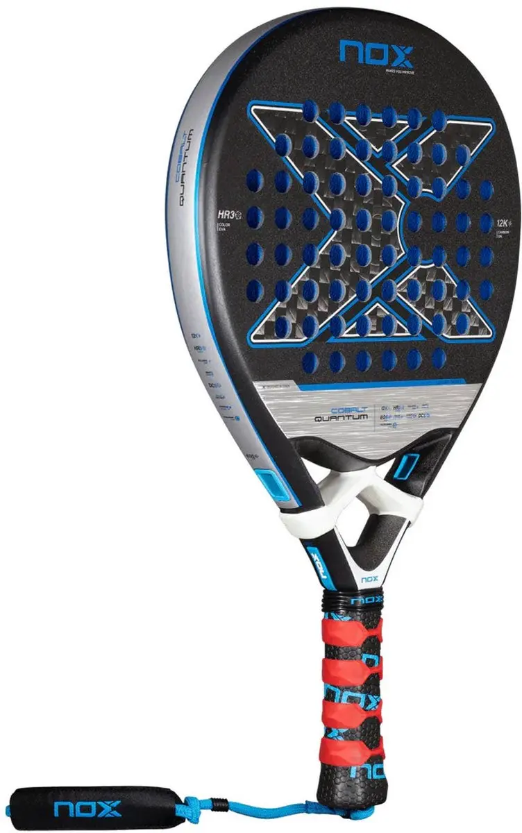 Nox Quantum Cobalt 12K Padelracket - Zilver - afbeelding 5 van 6