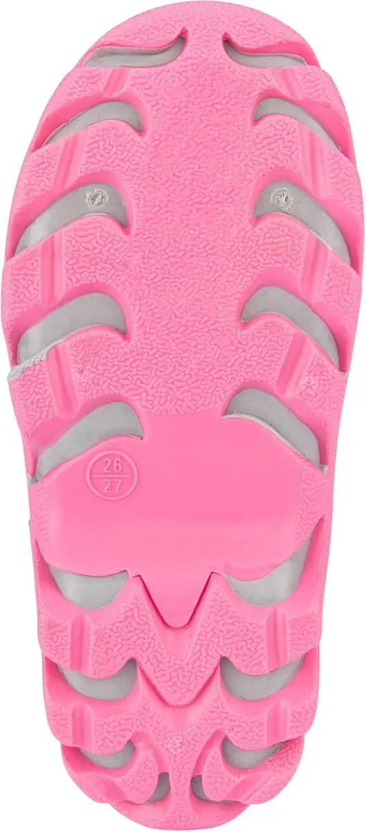 Winter-grip Kinder Snowboots - Grijs/Roze - Maat 26/27 - afbeelding 2 van 6
