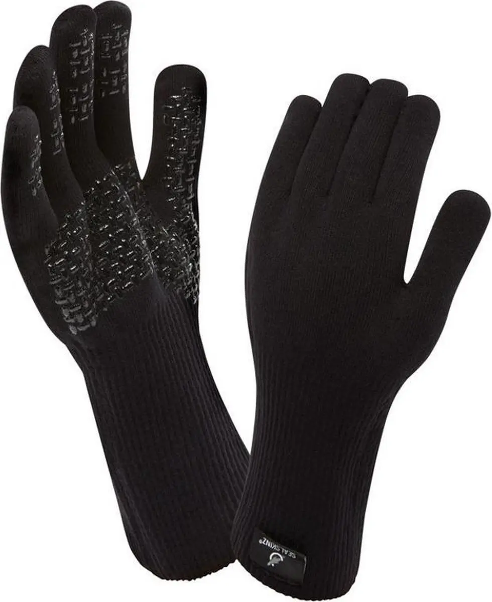 Sealskinz Ultra Grip Gauntlet fietshandschoenen Heren zwart Maat S