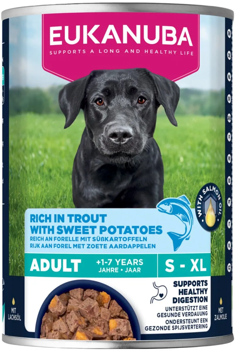 Eukanuba Nat Life Care Adult Forel & Zoete Aardappel Hondenvoer