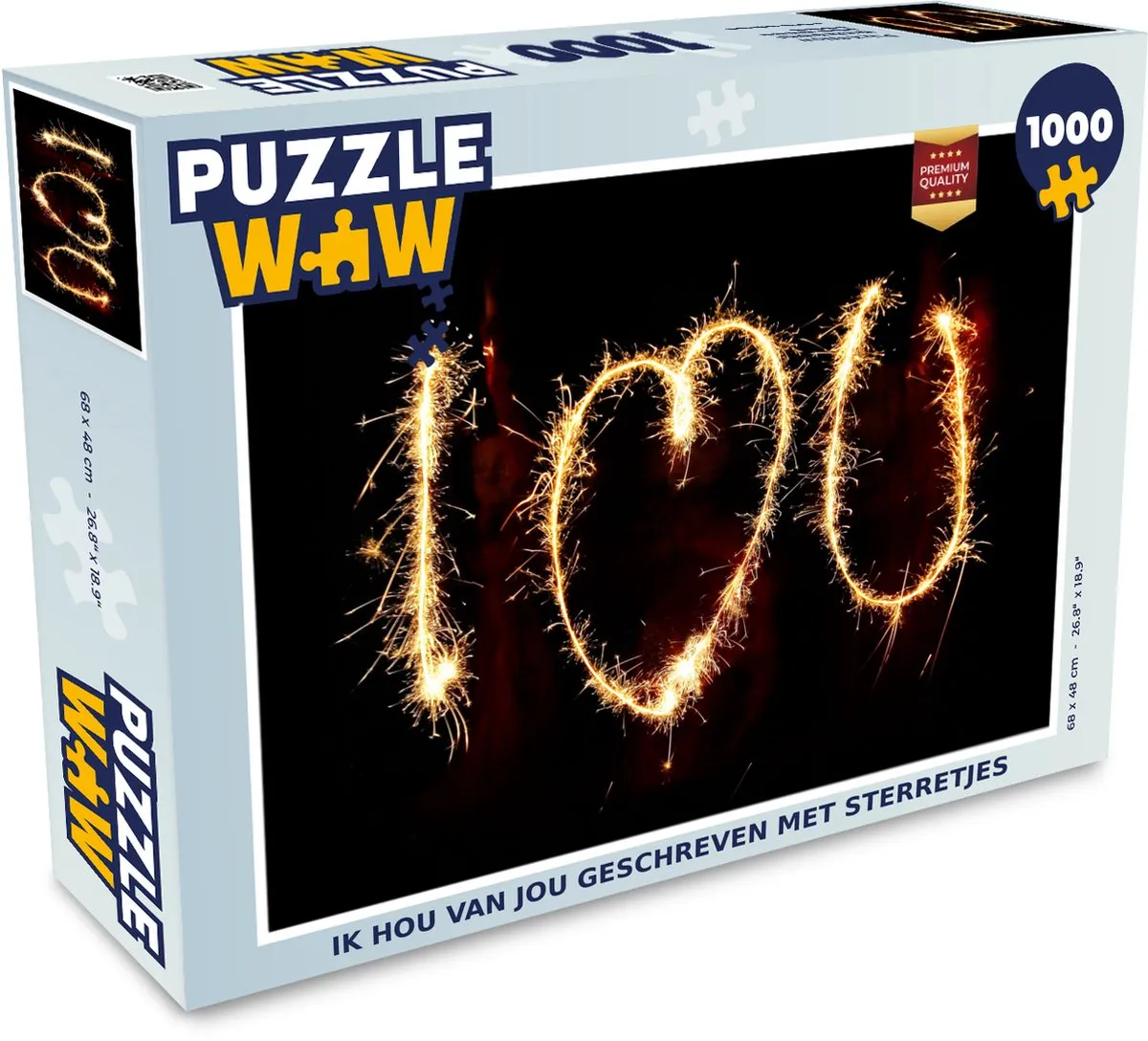 PuzzleWow Ik hou van jou Legpuzzel 1000 Stuks