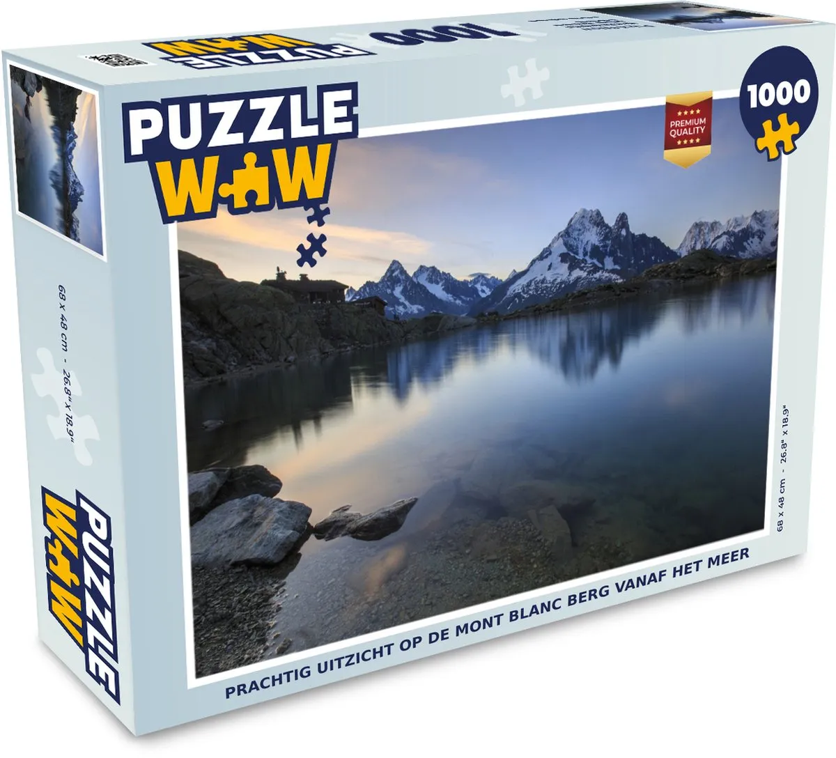 PuzzleWow Legpuzzel Mont Blanc 1000 Stuks