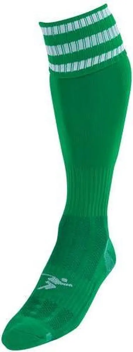 Precision Voetbalsokken Pro Junior Nylon Groen/wit Maat 35-39