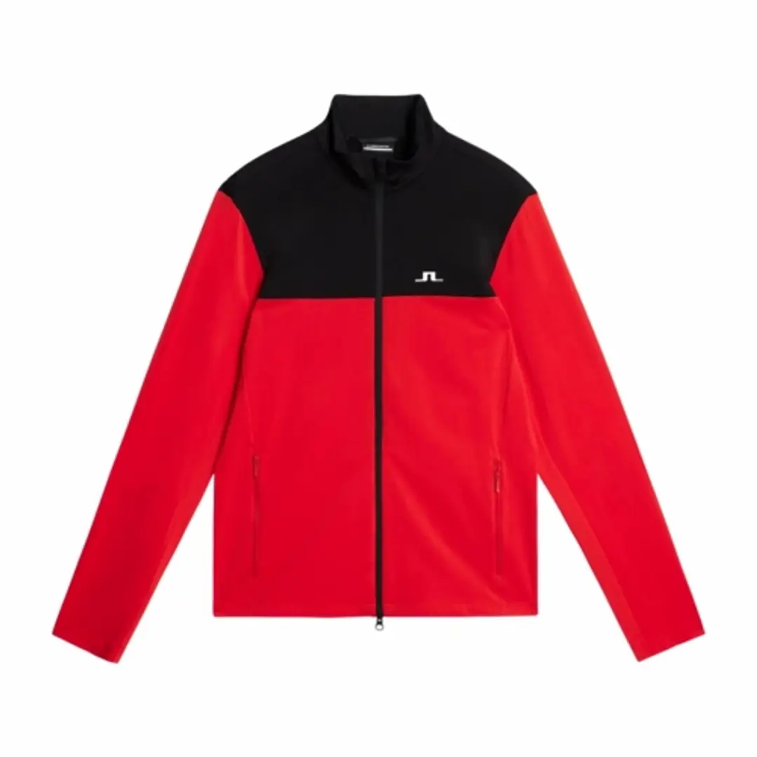 Skipully J.Lindeberg Men Banks Mid Layer Fiery Red-L
