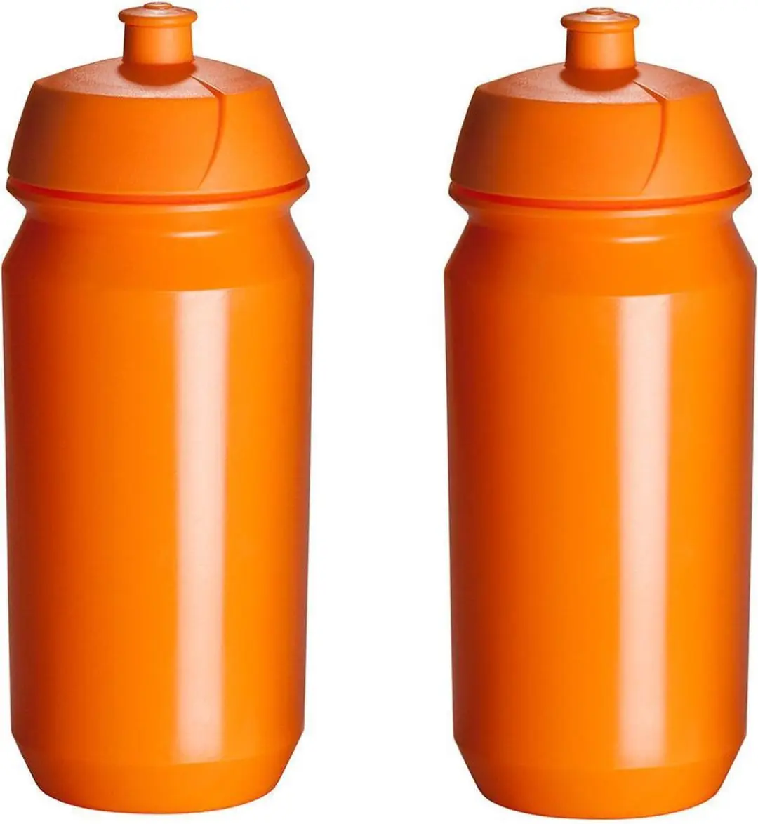 2 x Tacx Shiva Bidon - 500 ml - Oranje - Drinkbus