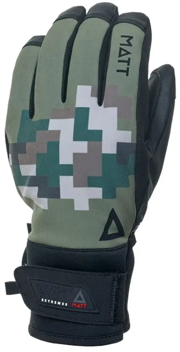 Matt Mundial Tootex Heren Skihandschoenen - Kaki - L - afbeelding 2 van 2