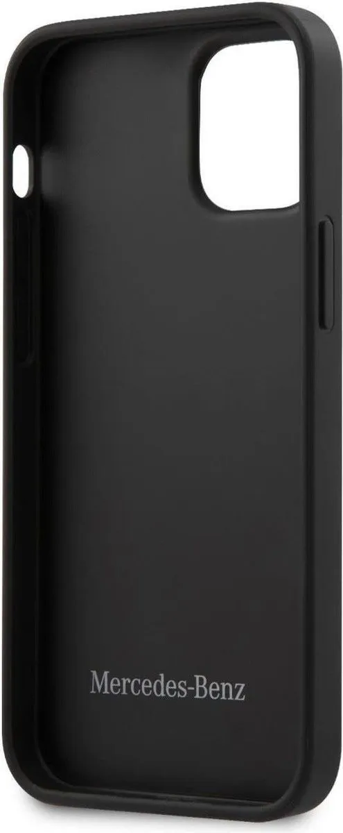 Mercedes-Benz iPhone 12 Mini Hoesje - Hard Case - Lichtbruin Perforated Wave - afbeelding 6 van 6