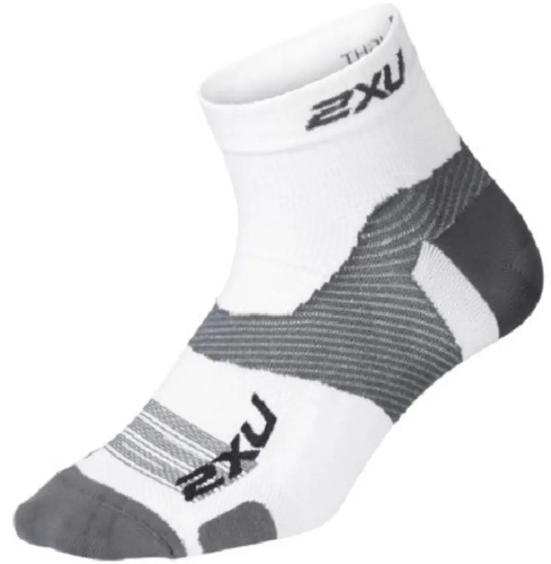 2xu Enkelsokken Vectr Ultralight Polyester/nylon Wit Maat 35/37,5