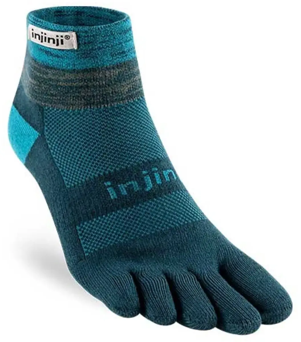 Injinji Trail Midweight Mini Crew Teensokken - Blauw - afbeelding 5 van 5