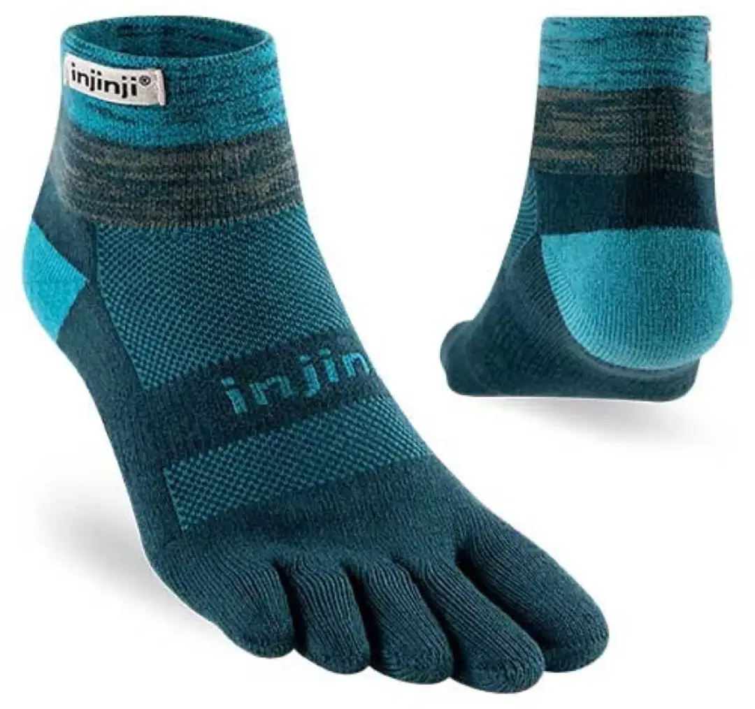 Injinji Trail Midweight Mini Crew Teensokken - Blauw - afbeelding 2 van 5
