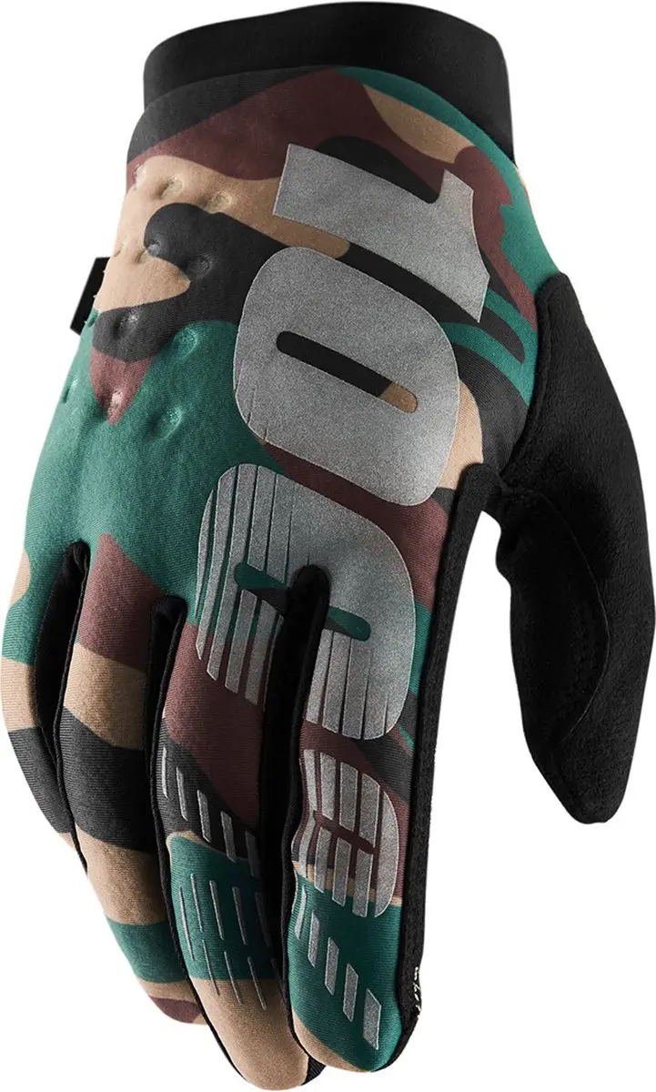 100% Brisker MX Handschoenen - Camouflage - M - afbeelding 6 van 6