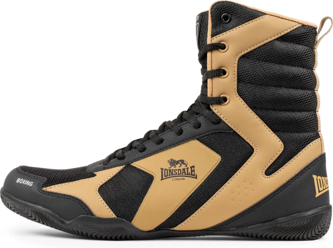 Lonsdale Heskin Boksschoenen - Black/Gold/White - afbeelding 3 van 6
