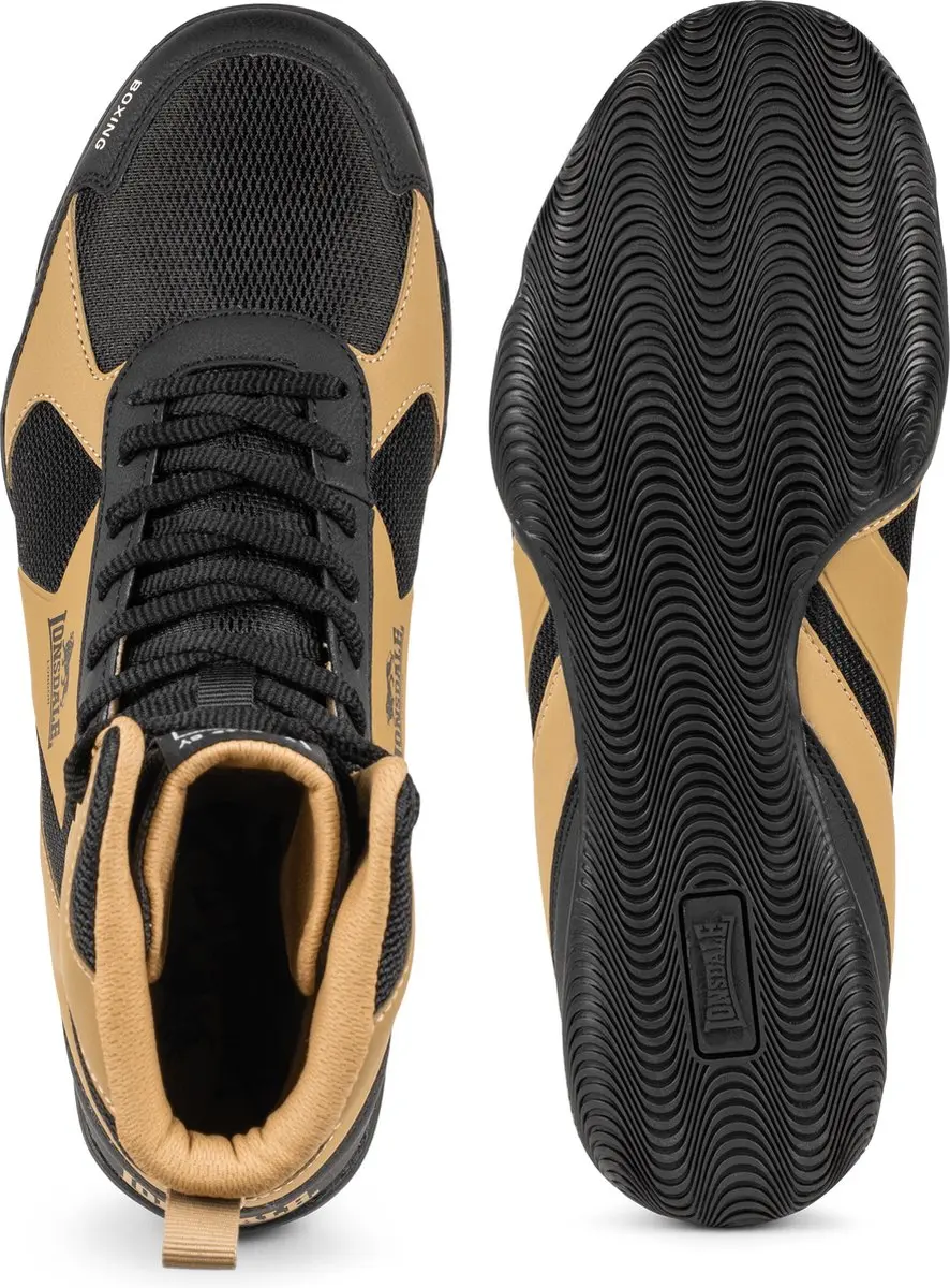 Lonsdale Heskin Boksschoenen - Black/Gold/White - afbeelding 4 van 6