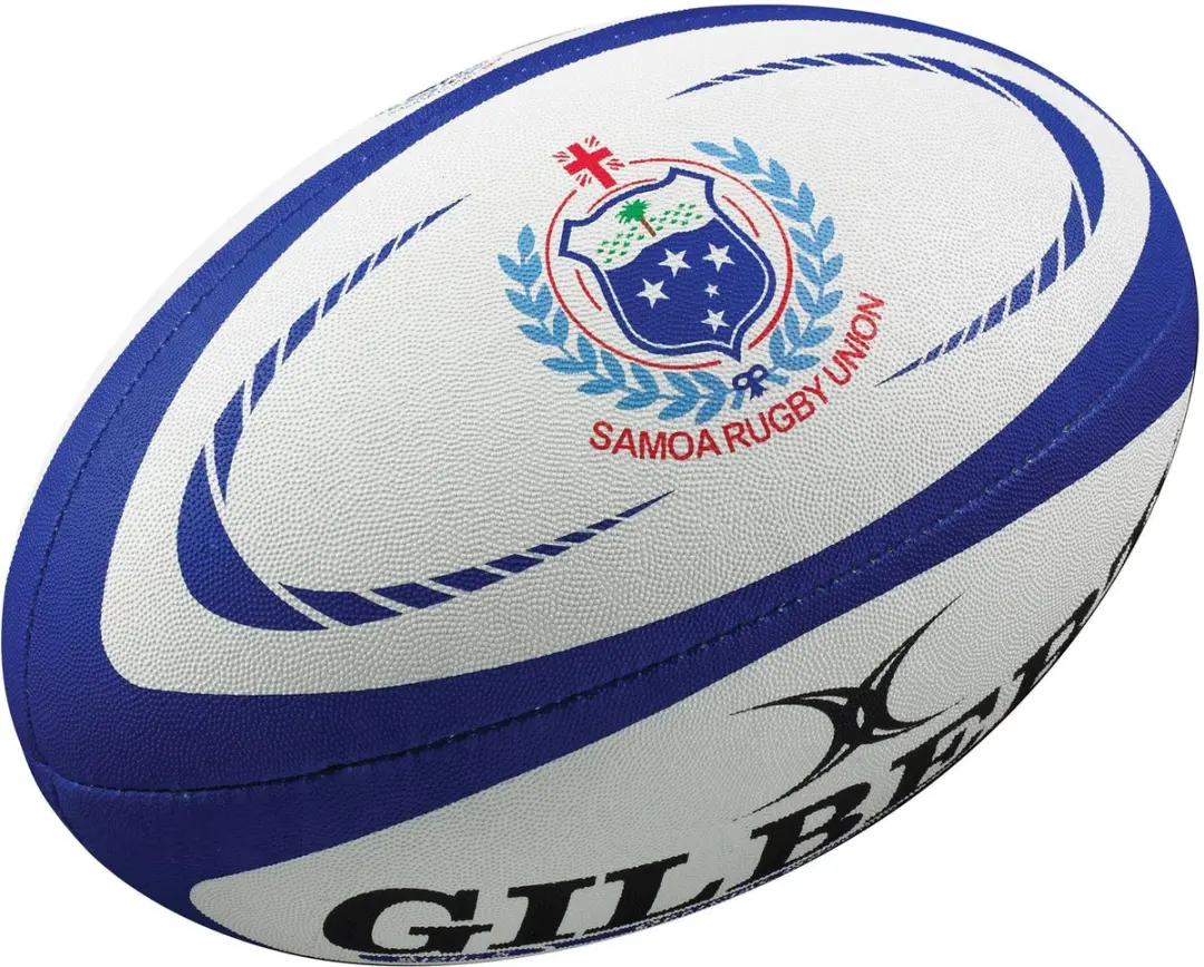 Gilbert Samoa Replica Rugbybal - Blauw - Maat 5 - afbeelding 2 van 2