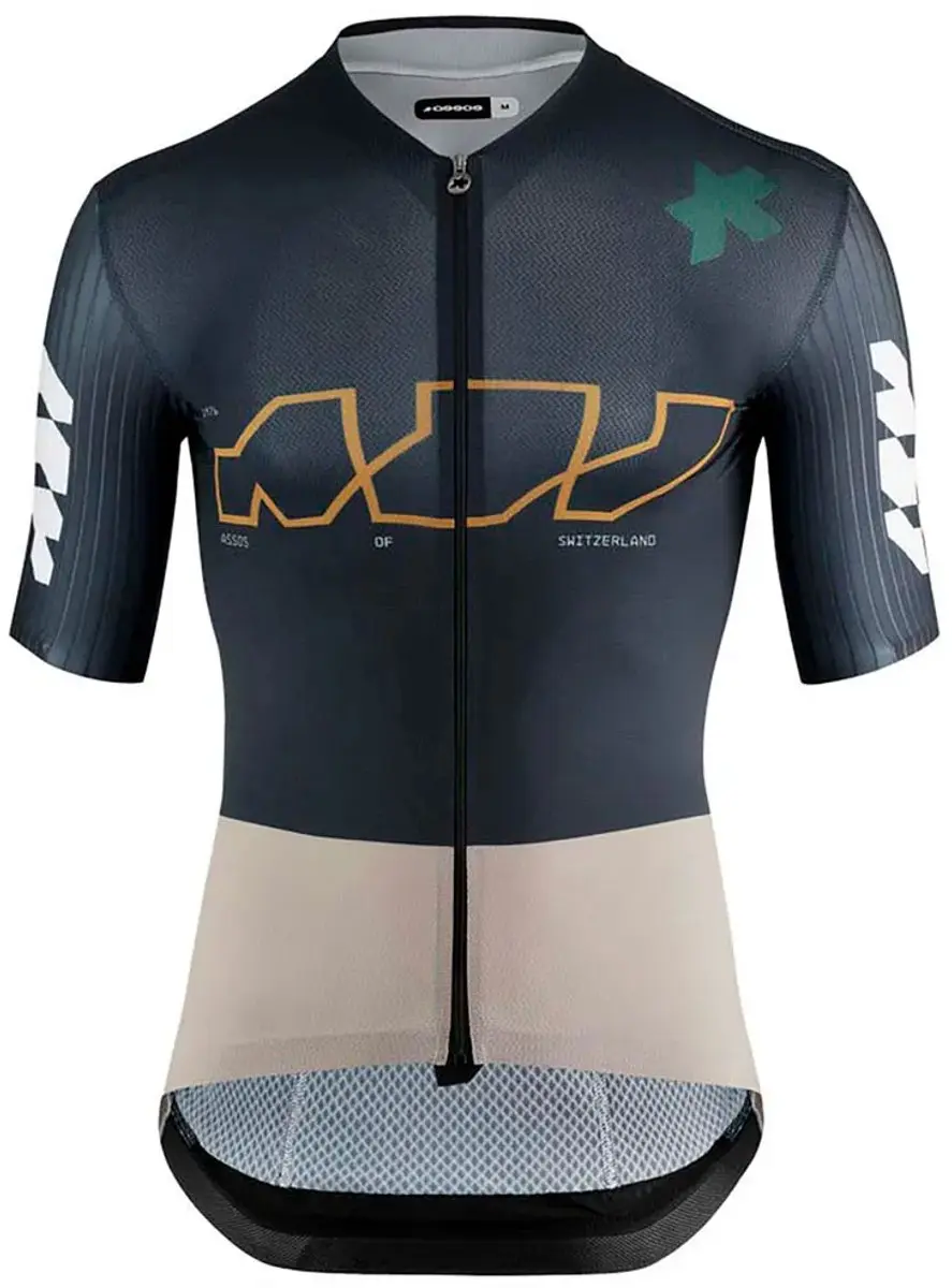 Assos Equipe Rs Something To Sat Korte Mouw Wielertrui Blauw XS Man